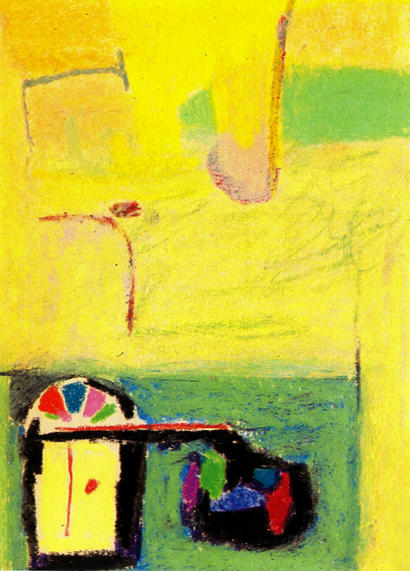 Pastoral Allure 03 Pale yellow natural environment of Rajasthan and a colourful rural home with stained glass windows